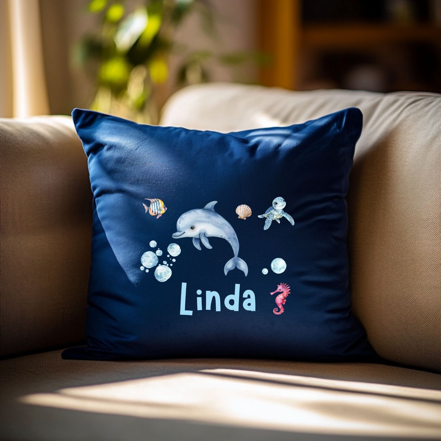 Personalisiertes Meeres Bügelbild