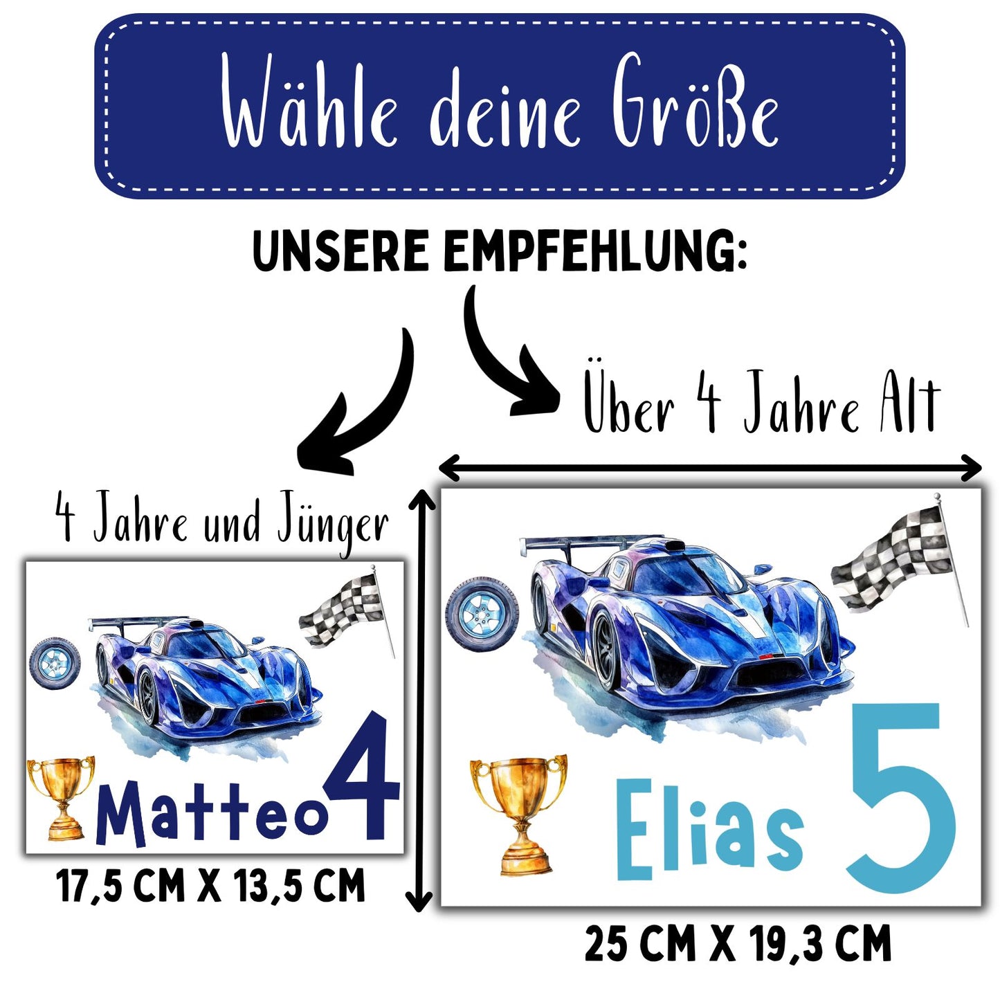 Coole Autos Bügelbilder