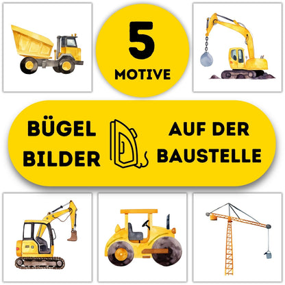 5 Auf der Baustelle Bügelbilder
