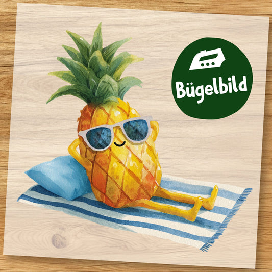 Ananas Bügelbild