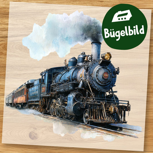 Bügelbild Dampflok