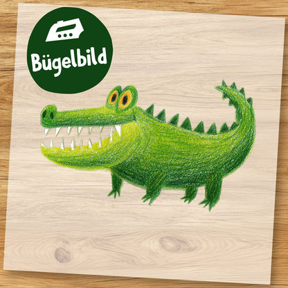 Bügelbild Krokodil