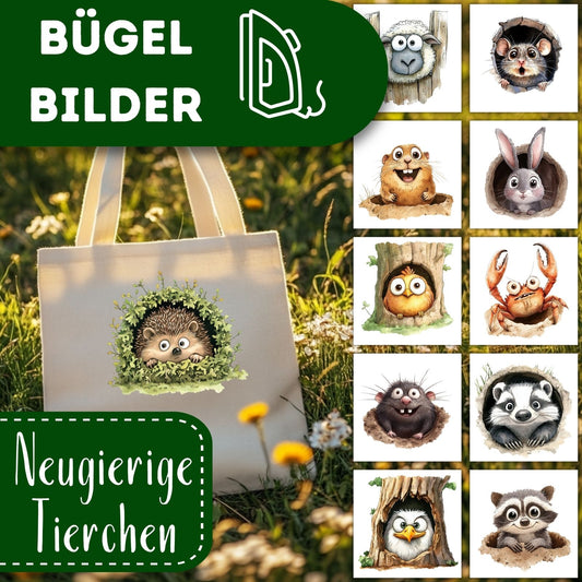 Witzige Tierchen Bügelbilder