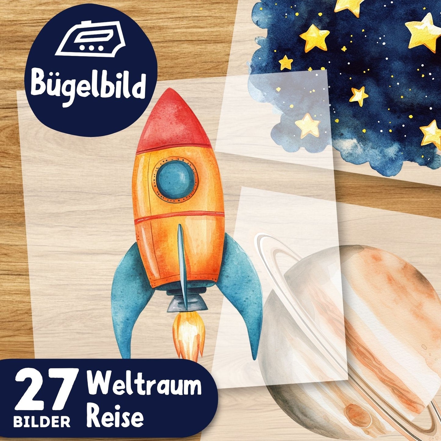 Weltraum Reise Bügelbilder