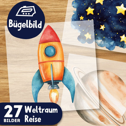 Weltraum Reise Bügelbilder
