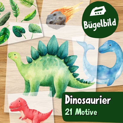 Dinosaurier Bügelbild 21 Motive