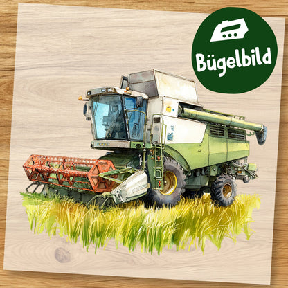 Mähdrescher Bügelbild
