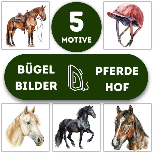 5 Pferdehof Bügelbilder
