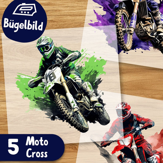 5 Coole Motocross Bügelbilder