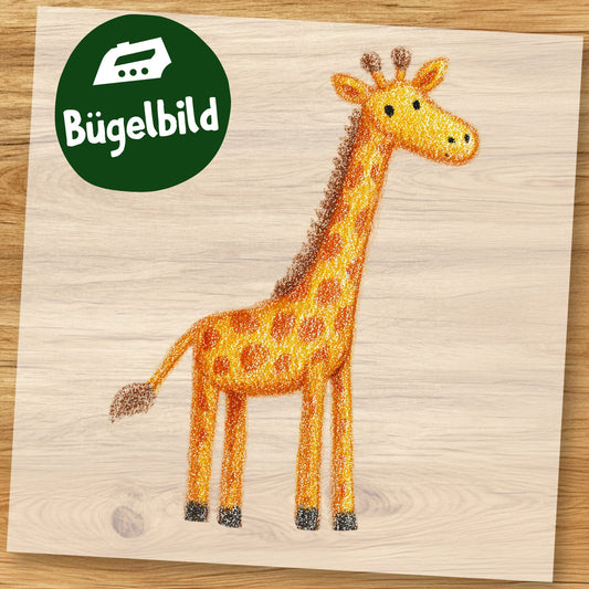 Bügelbild Süße Giraffe