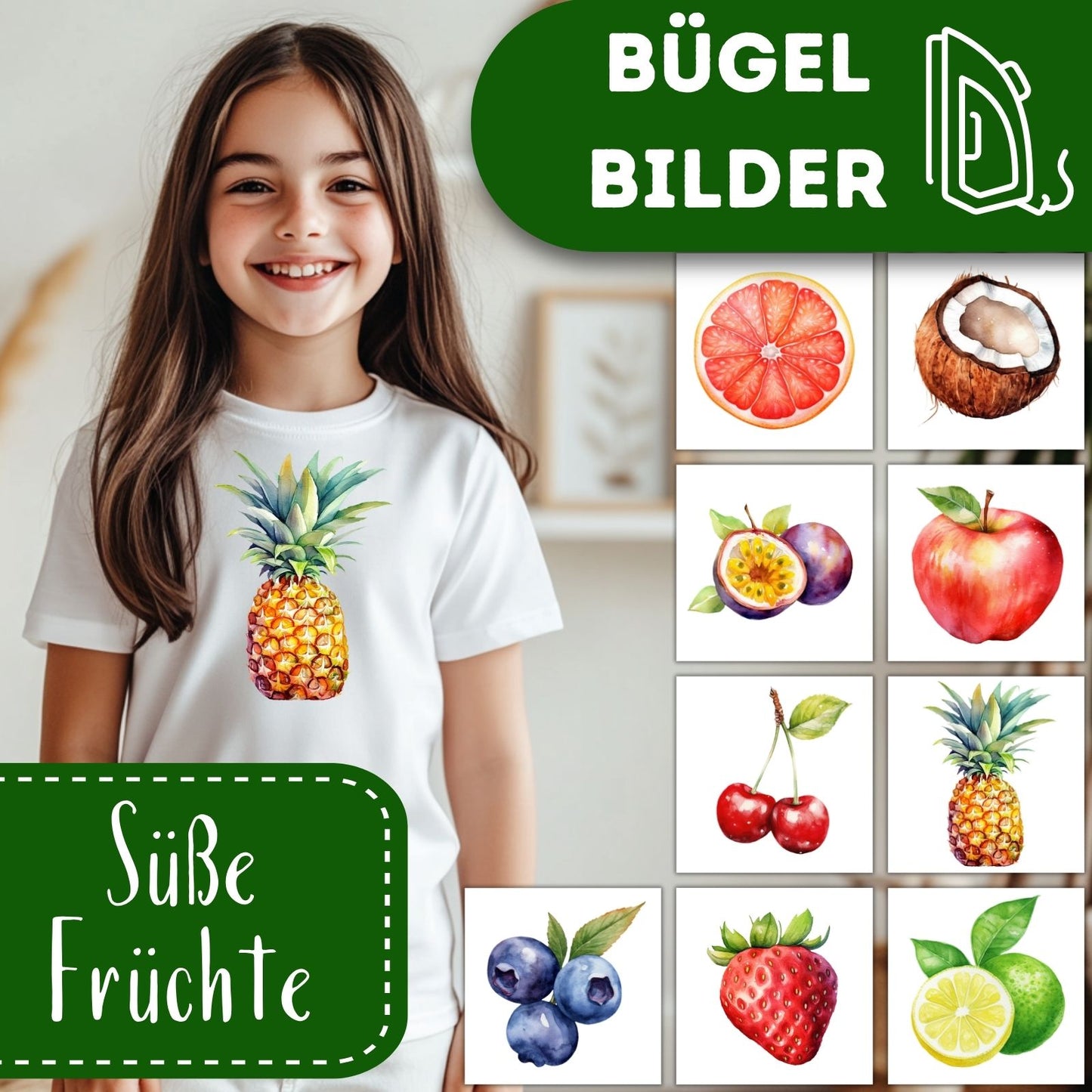 Süße Früchte Bügelbilder