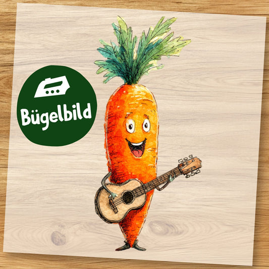 Karotte Bügelbild