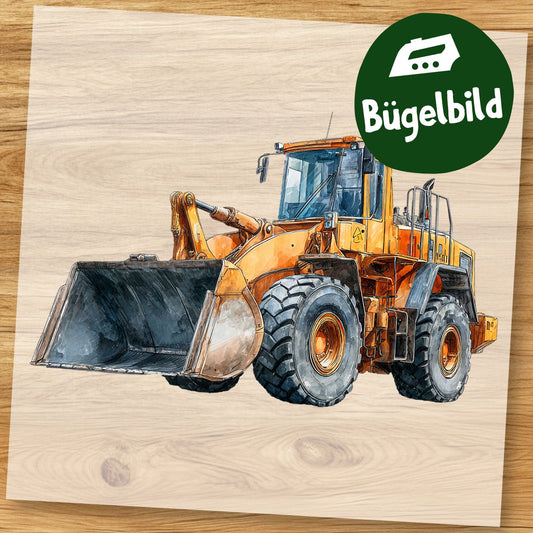 Bügelbild Radlader
