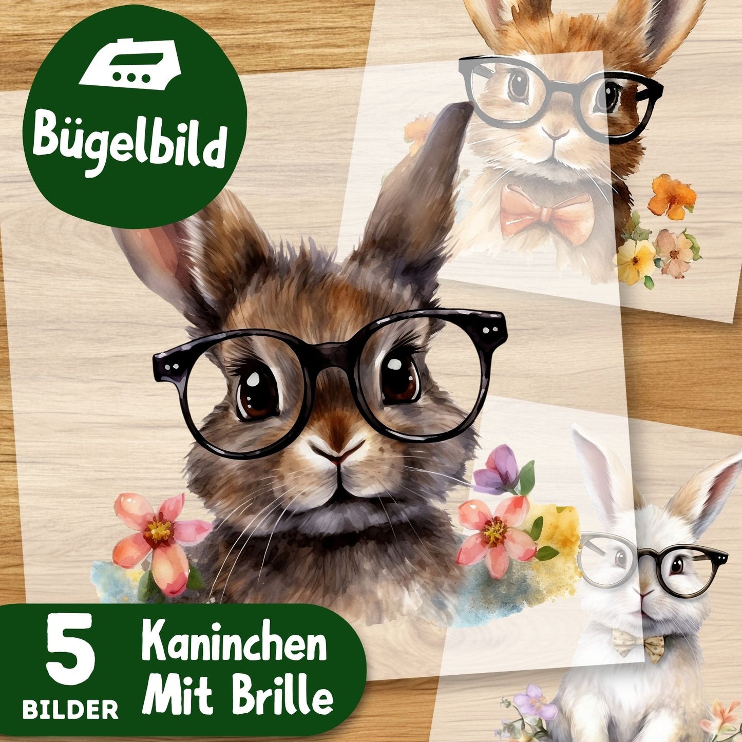 Süße Kaninchen Bügelbilder
