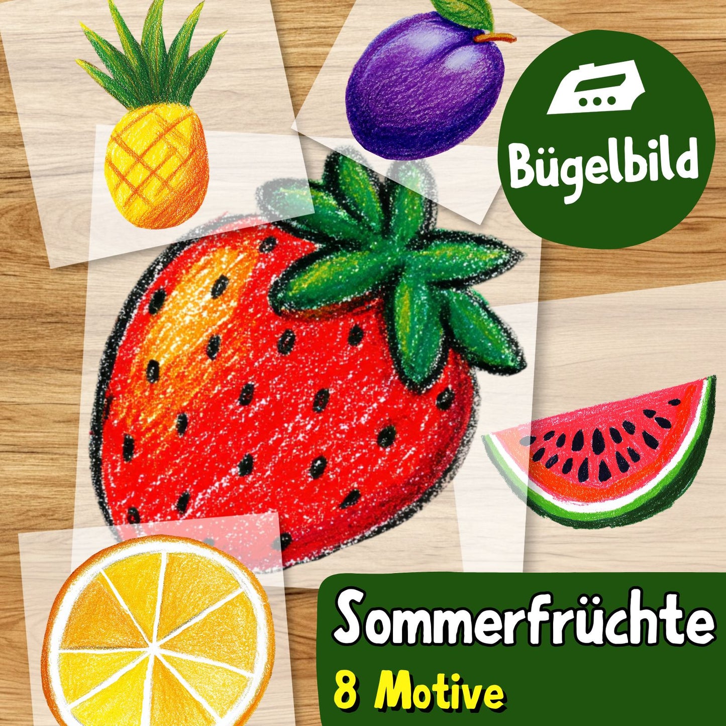 Sommerfrüchte Bügelbild
