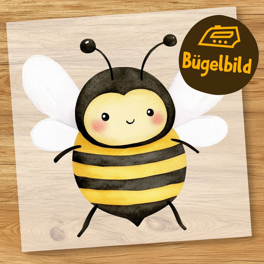 Süße Biene Bügelbild