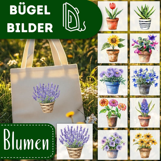 Blumen Bügelbilder