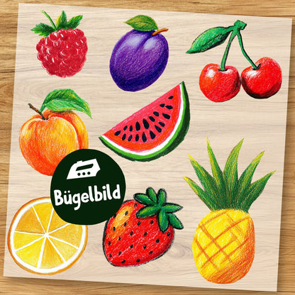 Sommerfrüchte Mix Bügelbild