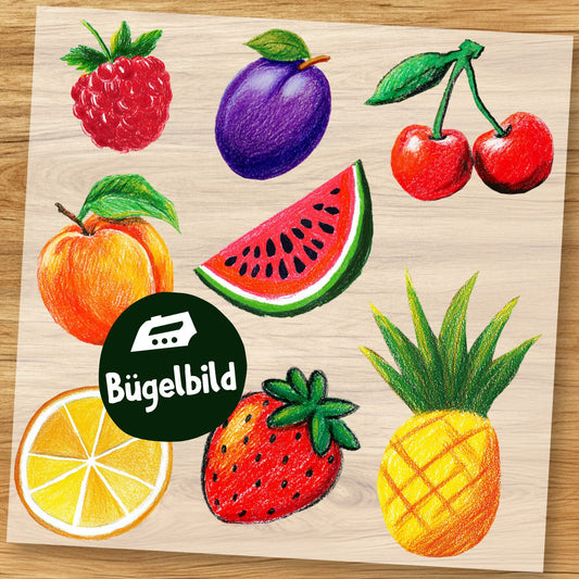 Sommerfrüchte Mix Bügelbild