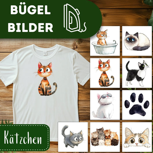 Lustige Katzen Bügelbilder