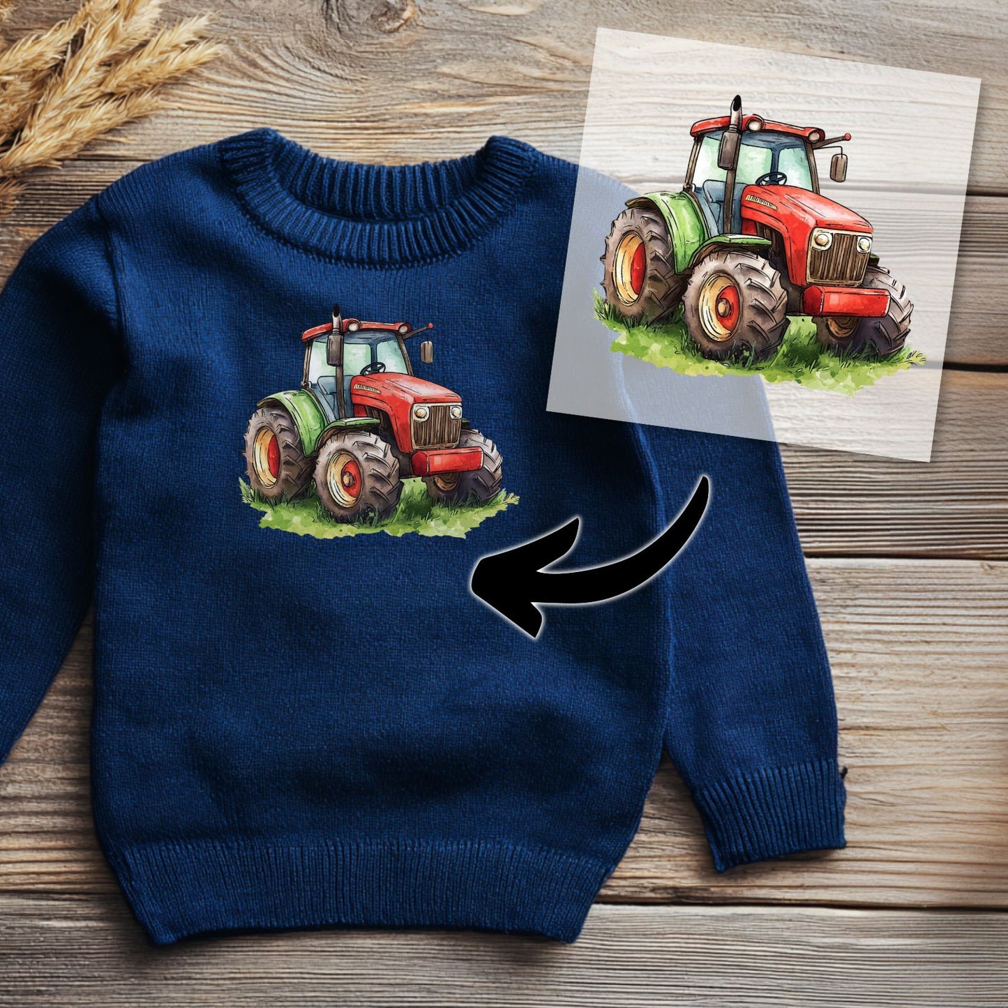 Traktor Bügelbild
