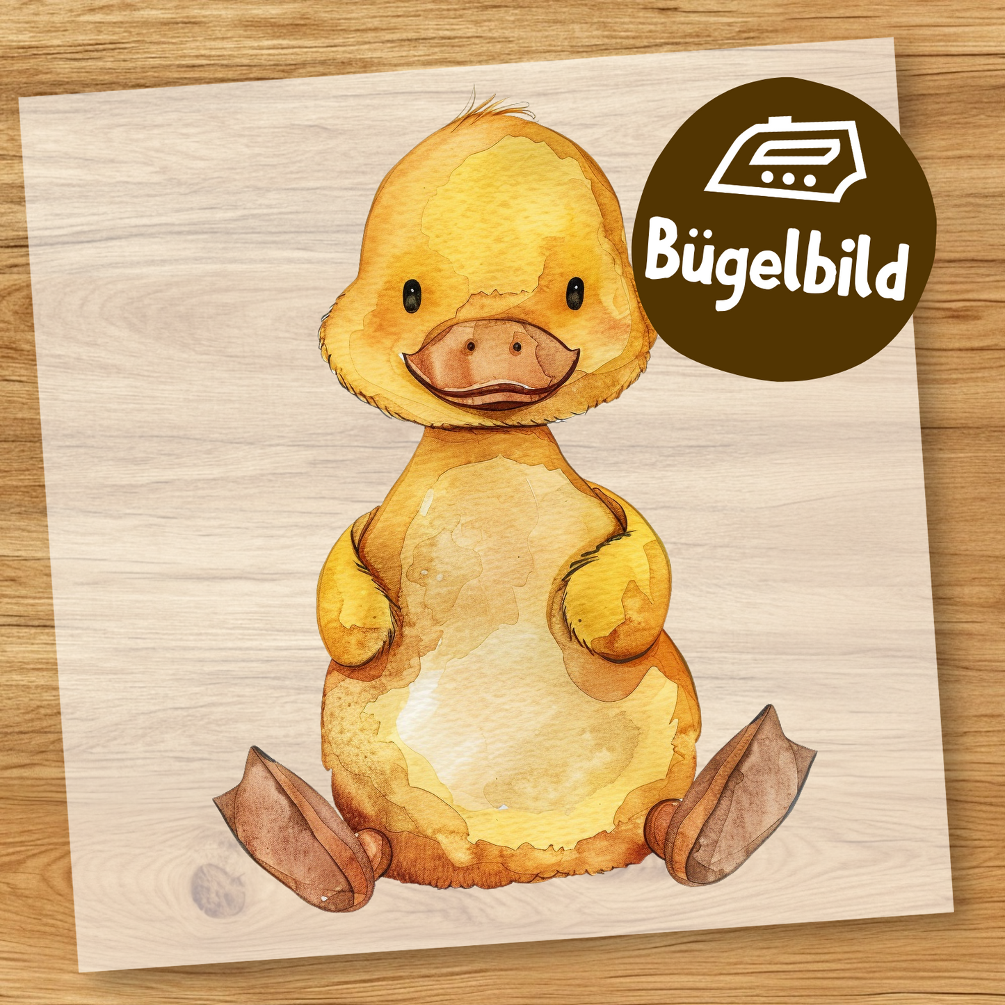 Süße Ente Bügelbild