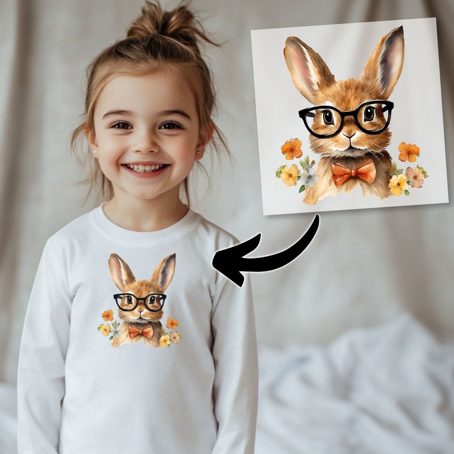 Süße Kaninchen Bügelbilder