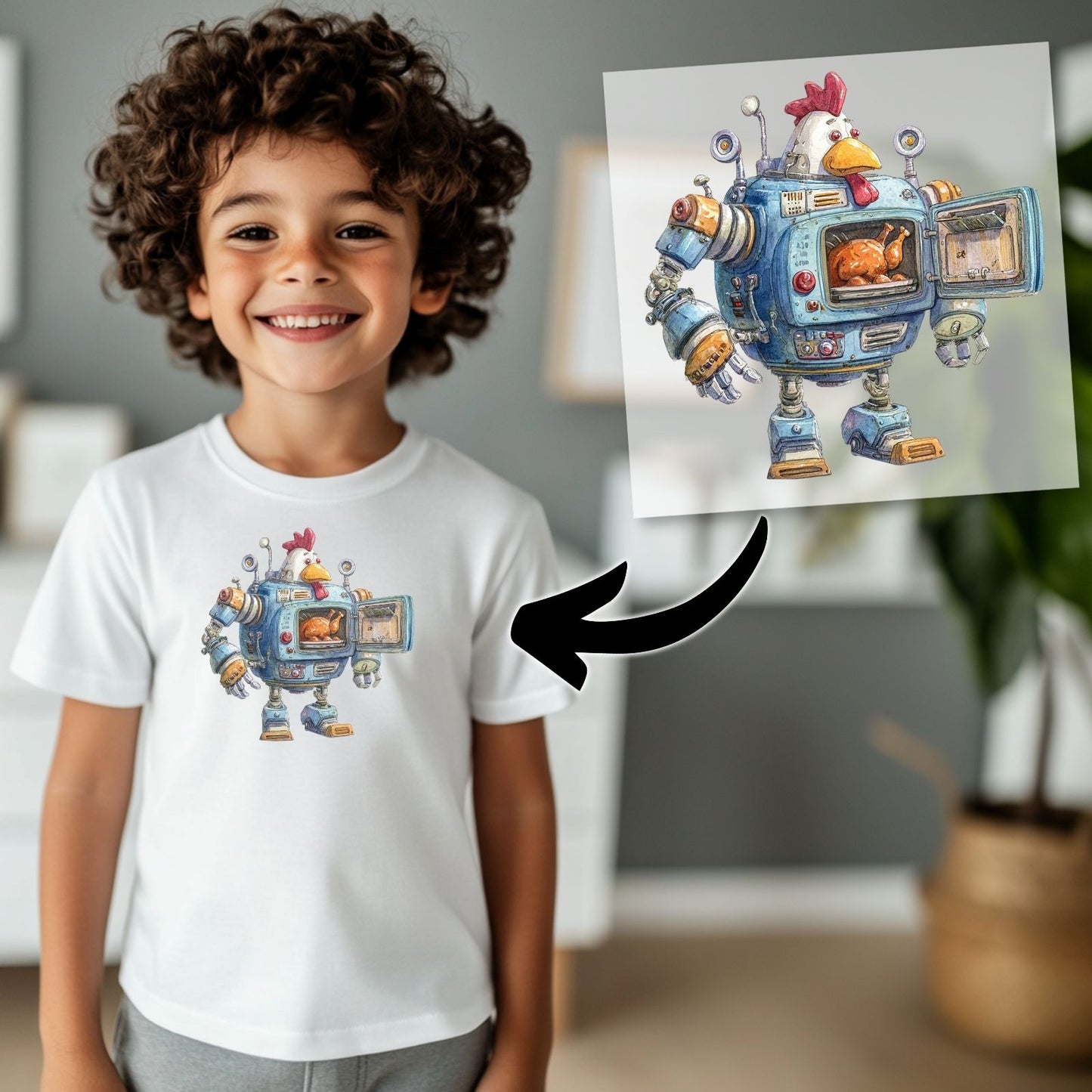 Bügelbild Roboter Set - 8 lustige Maschinen