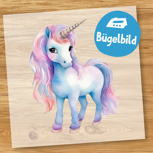 Einhorn Bügelbild