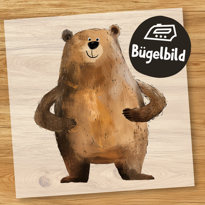 Süßer Bär Bügelbild