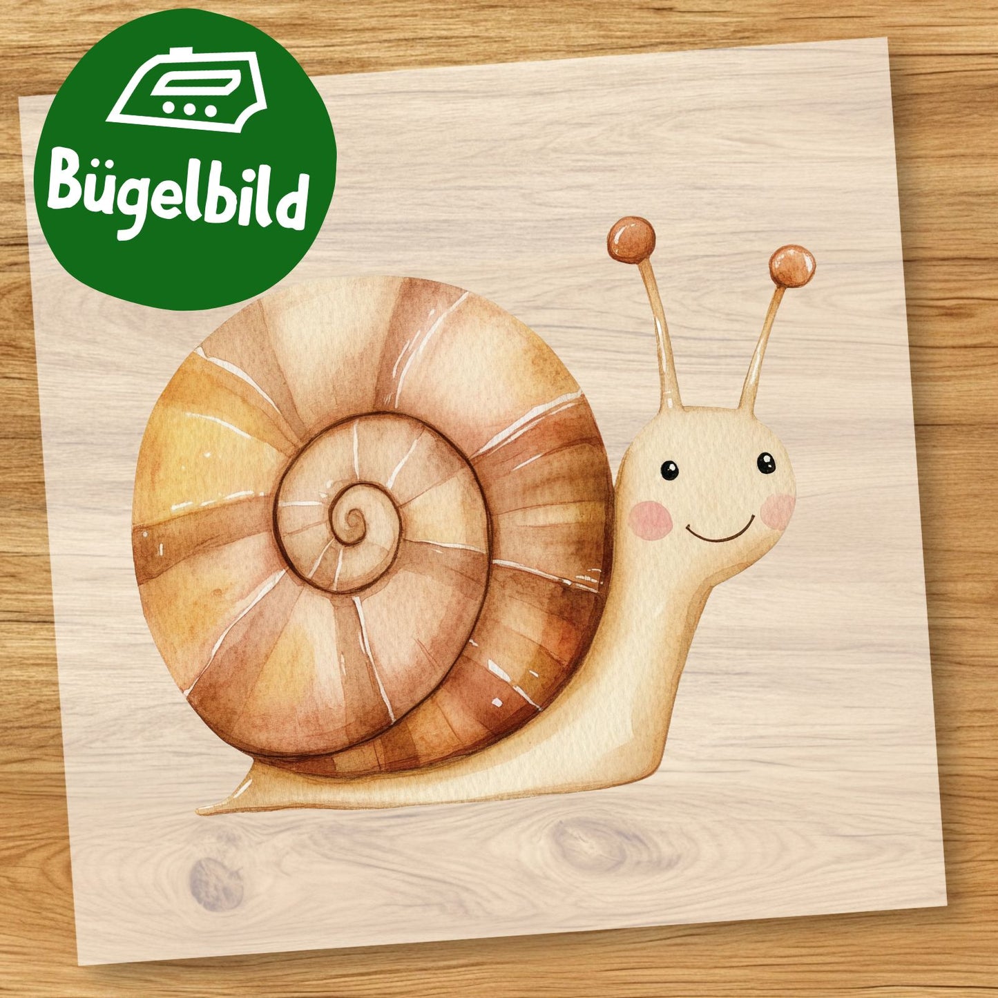 Schnecke Bügelbild
