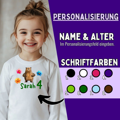 Personalisiertes Bär Bügelbild