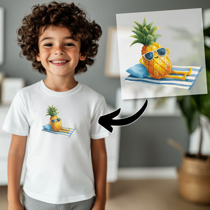 Ananas Bügelbild