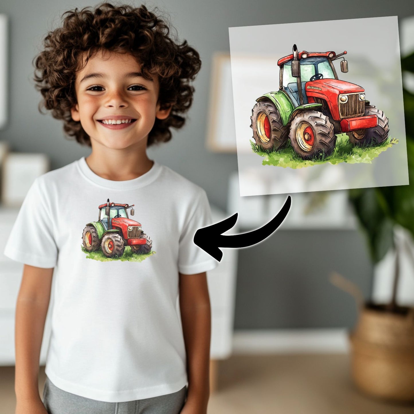 Traktor Bügelbild