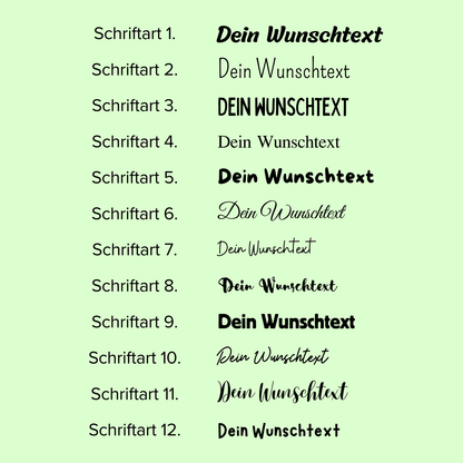 Dein Name Schriftzug zum Aufbügeln