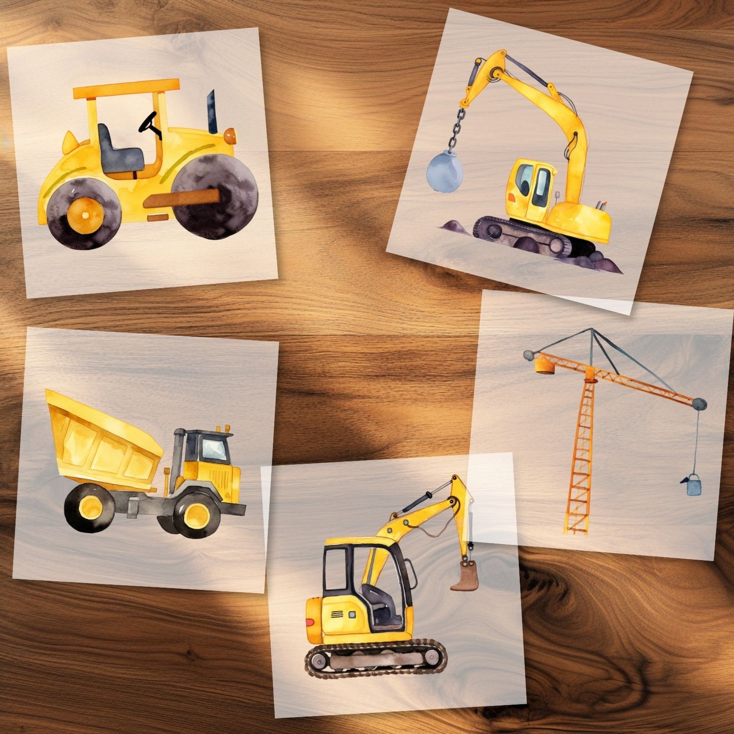 5 Auf der Baustelle Bügelbilder