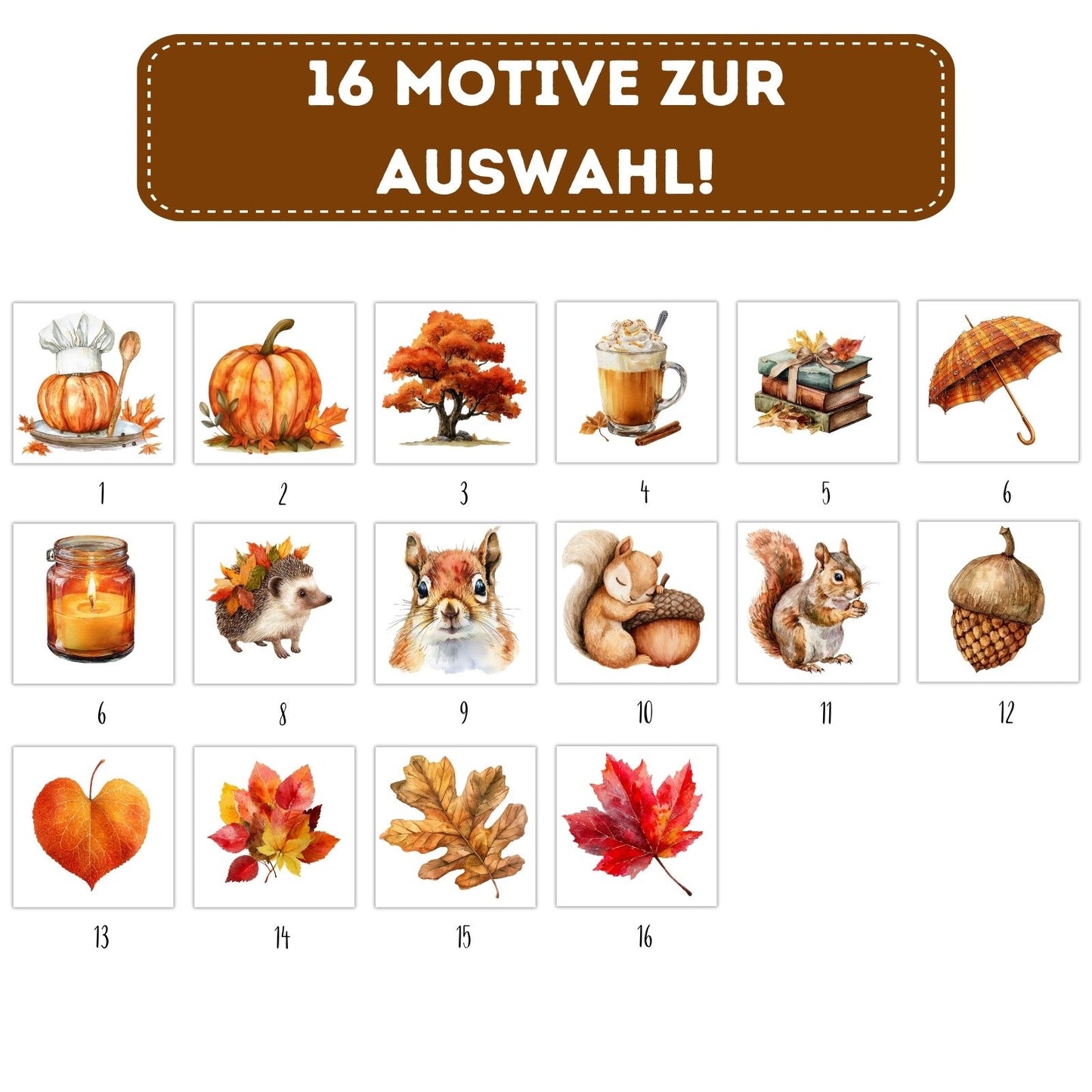 Herbst Bügelbilder