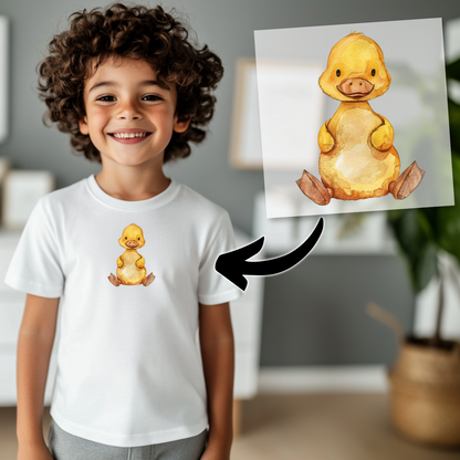 Süße Ente Bügelbild