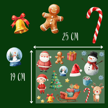 Bügelset Weihnachten, 13 Motive