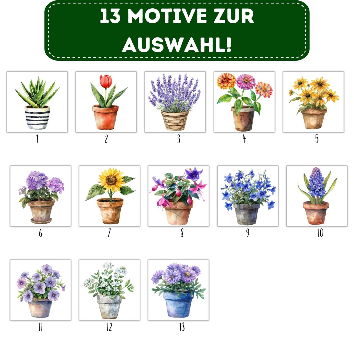 Blumen Bügelbilder