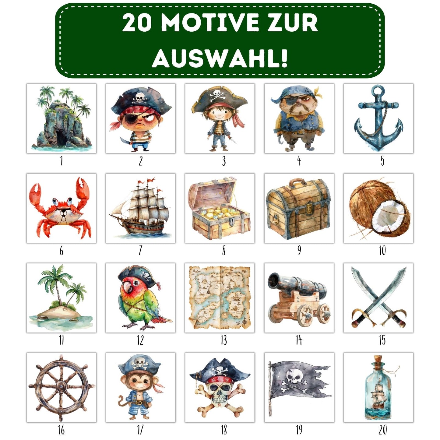Piraten Bügelbilder