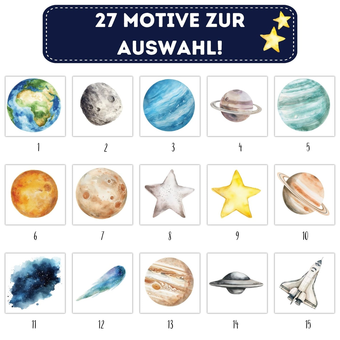 Weltraum Reise Bügelbilder