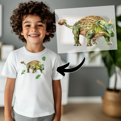Ankylosaurus Dino Bügelbild