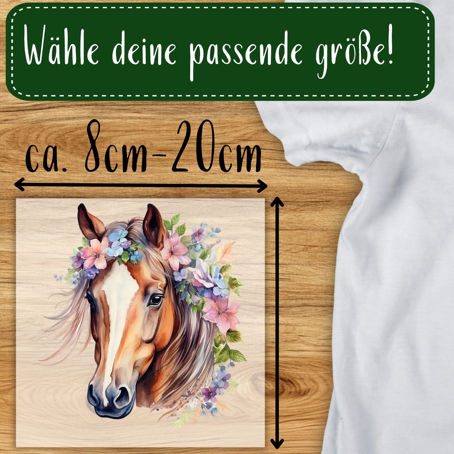 Süßes Pferd Bügelbild