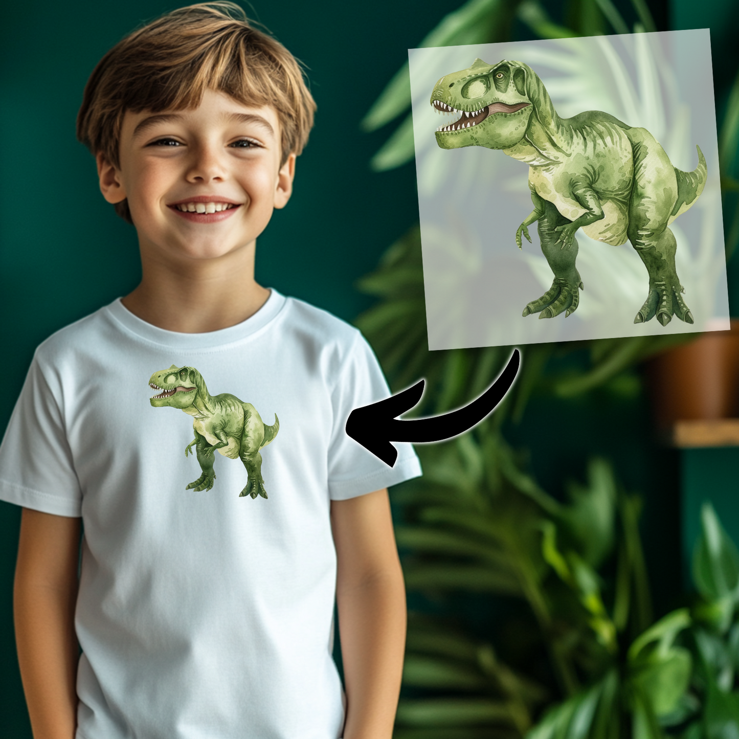 Cooler T-Rex Bügelbild