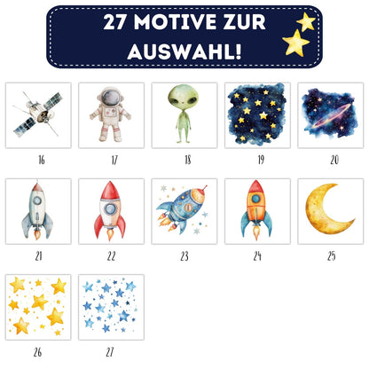 Weltraum Reise Bügelbilder