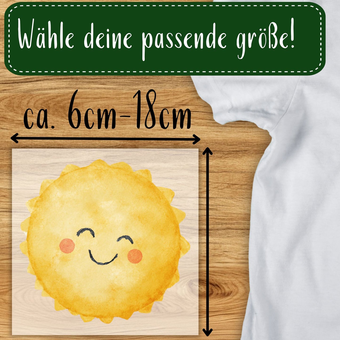 Sonne Bügelbild