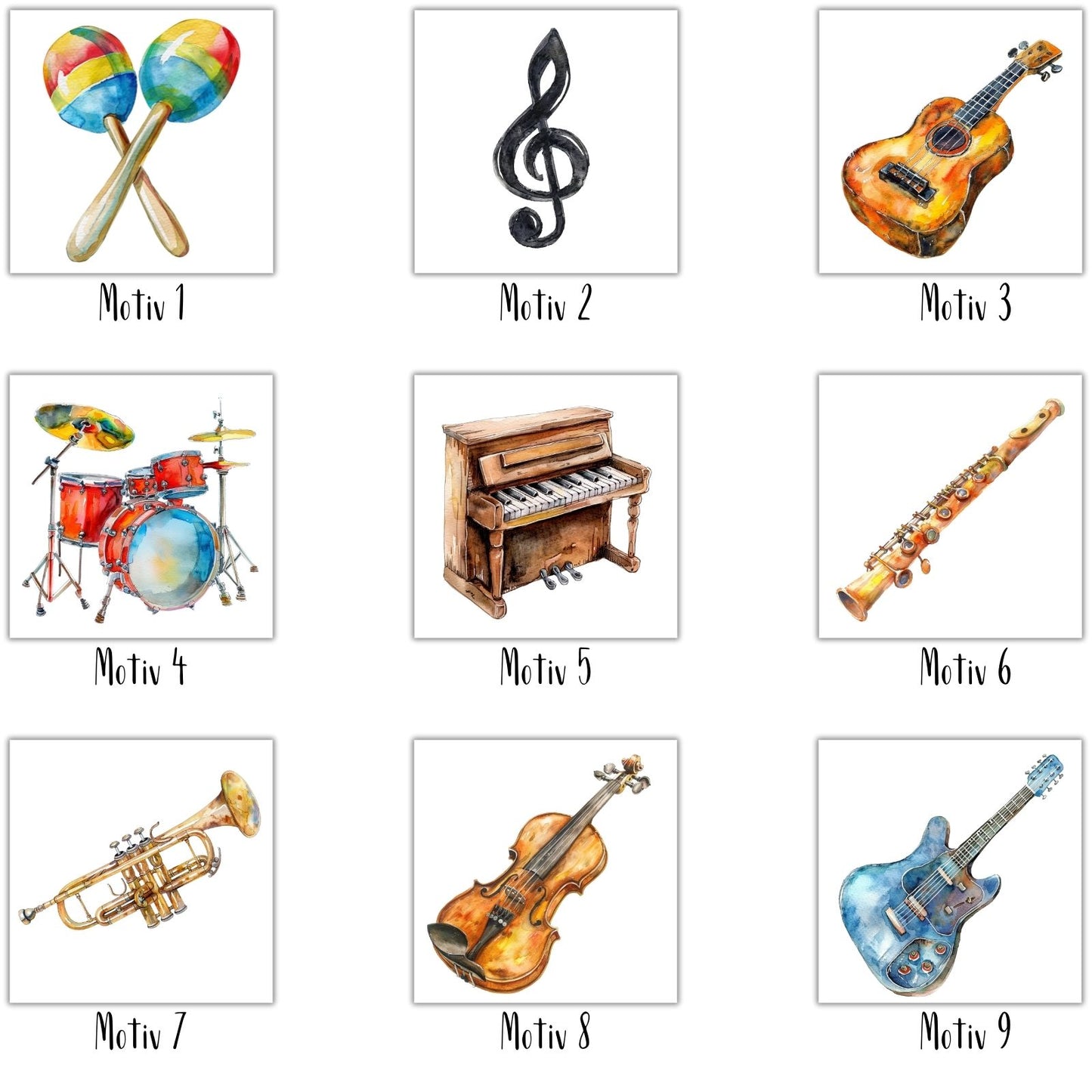 Musical Bügelbilder