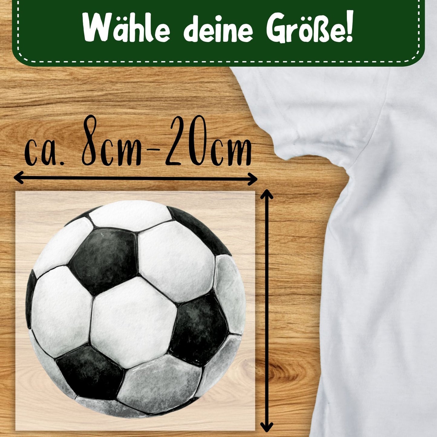 Fußball Bügelbild