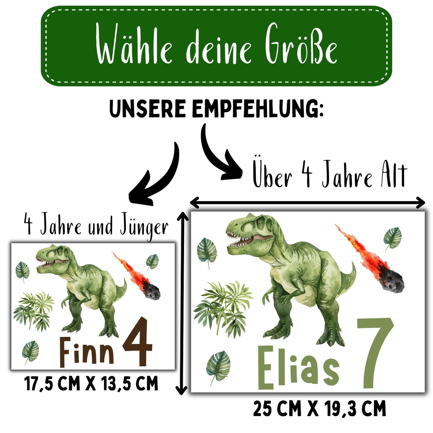 Dinosaurier Spaß Bügelbilder